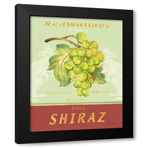Shiraz Black Modern Wood Framed Art Print with Double Matting by Gladding, Pamela