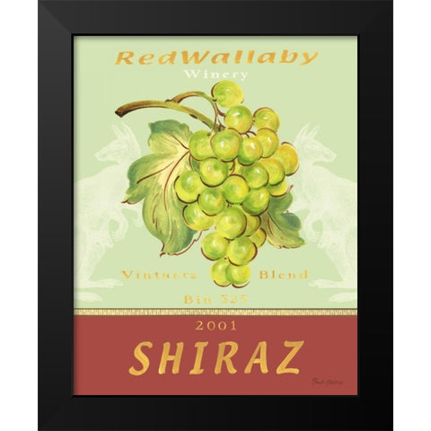 Shiraz Black Modern Wood Framed Art Print by Gladding, Pamela
