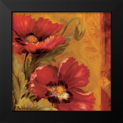 Pandoras Bouquet I Black Modern Wood Framed Art Print by Gladding, Pamela