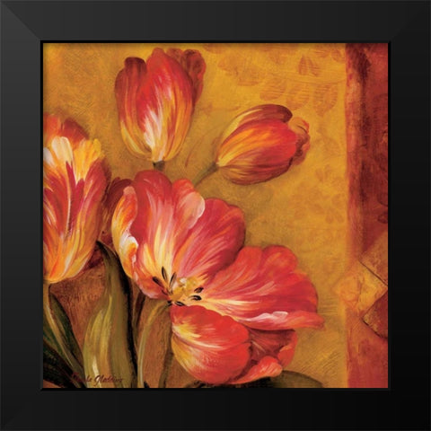 Pandoras Bouquet III Black Modern Wood Framed Art Print by Gladding, Pamela