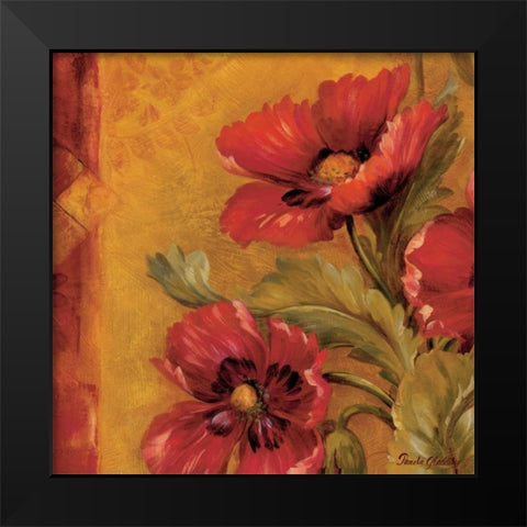 Pandoras Bouquet IV Black Modern Wood Framed Art Print by Gladding, Pamela