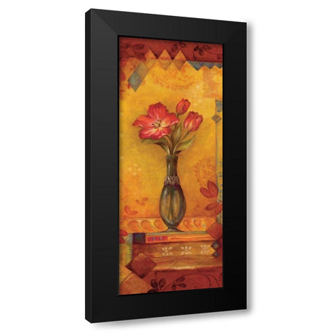 Bud Vase II Black Modern Wood Framed Art Print with Double Matting by Gladding, Pamela