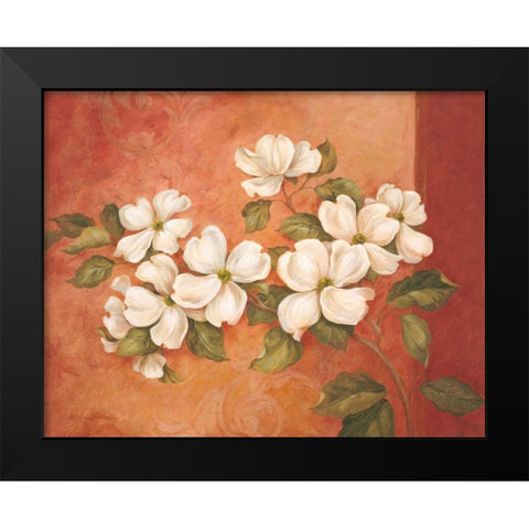 Dogwoods Black Modern Wood Framed Art Print by Gladding, Pamela