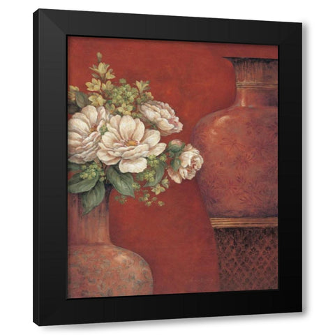 Venetian Chinois I Black Modern Wood Framed Art Print with Double Matting by Gladding, Pamela