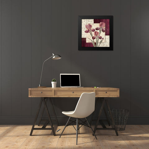 Trio Sonata II Black Modern Wood Framed Art Print by Gladding, Pamela