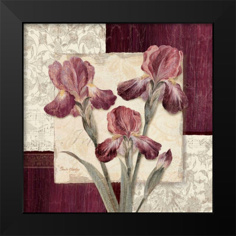 Trio Sonata II Black Modern Wood Framed Art Print by Gladding, Pamela