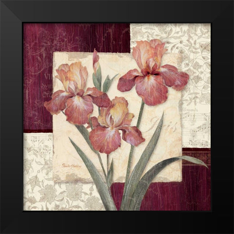 Trio Sonata IV Black Modern Wood Framed Art Print by Gladding, Pamela