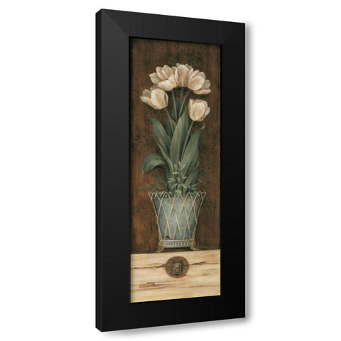 Petit Jardin II Black Modern Wood Framed Art Print with Double Matting by Gladding, Pamela
