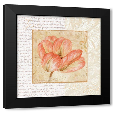 Le Jardin I Black Modern Wood Framed Art Print with Double Matting by Gladding, Pamela