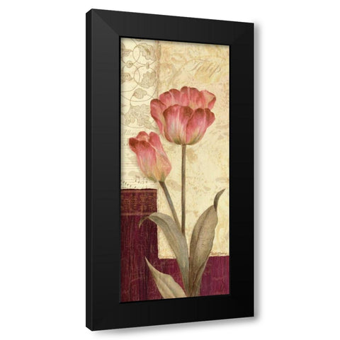 Quattro Sonata I Black Modern Wood Framed Art Print with Double Matting by Gladding, Pamela