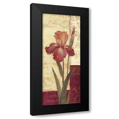 Quattro Sonata II Black Modern Wood Framed Art Print with Double Matting by Gladding, Pamela