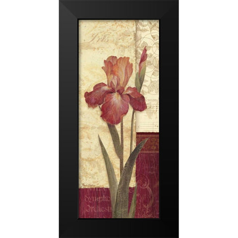 Quattro Sonata II Black Modern Wood Framed Art Print by Gladding, Pamela