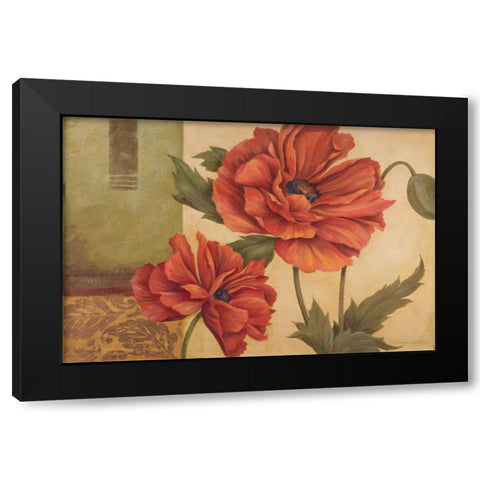 Memories of Sienna I Black Modern Wood Framed Art Print with Double Matting by Gladding, Pamela