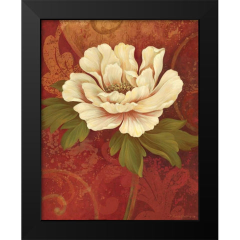 Il Ballo Rosso II Black Modern Wood Framed Art Print by Gladding, Pamela