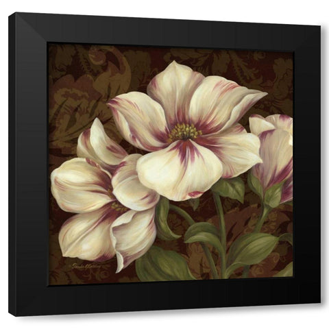 Trio II Black Modern Wood Framed Art Print with Double Matting by Gladding, Pamela