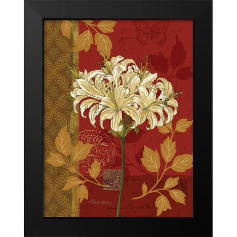 Chelsea Red I Black Modern Wood Framed Art Print by Gladding, Pamela