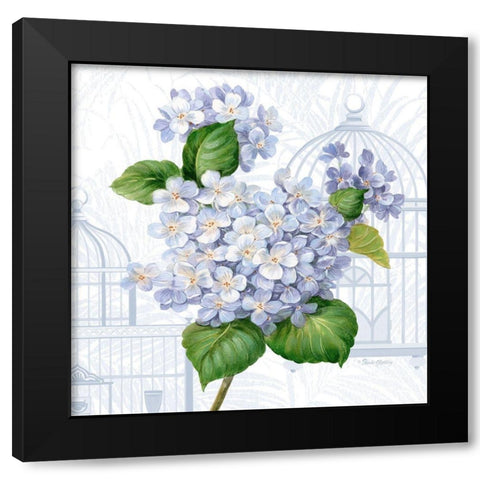 Hydrangea Cages I Black Modern Wood Framed Art Print with Double Matting by Gladding, Pamela