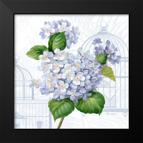Hydrangea Cages I Black Modern Wood Framed Art Print by Gladding, Pamela
