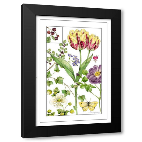 Print Botanical III Black Modern Wood Framed Art Print with Double Matting by Gladding, Pamela