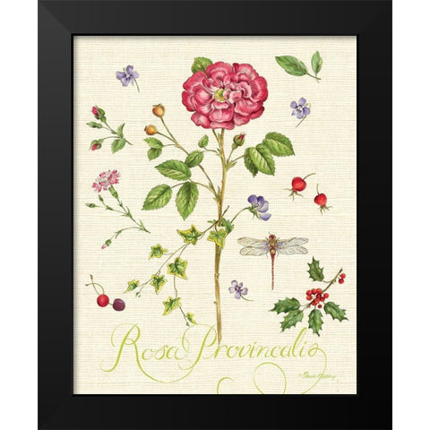 Lang of Flowers II Black Modern Wood Framed Art Print by Gladding, Pamela