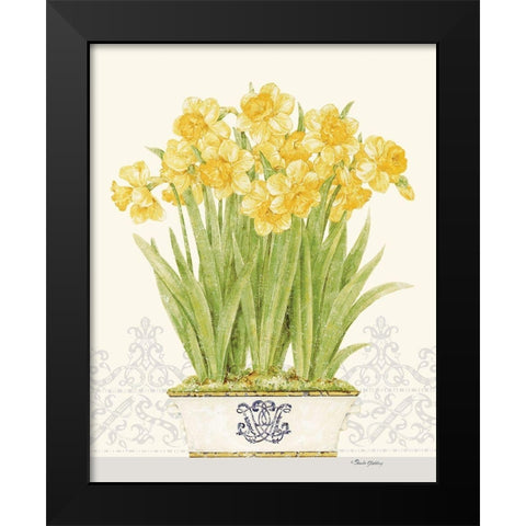 Imperial Daffodils Black Modern Wood Framed Art Print by Gladding, Pamela