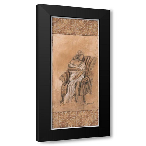 Demure I Black Modern Wood Framed Art Print by Gamel, Tara