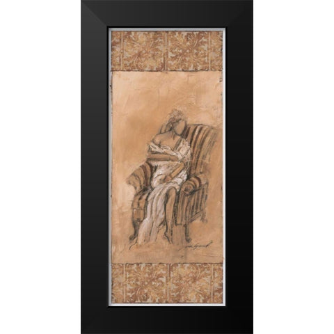 Demure I Black Modern Wood Framed Art Print by Gamel, Tara