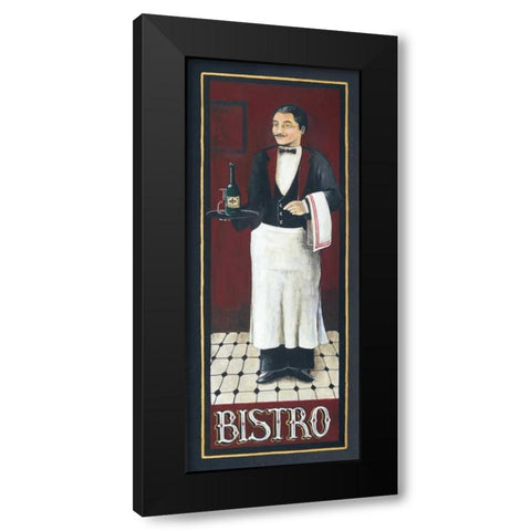Bistro Black Modern Wood Framed Art Print with Double Matting by Gorham, Gregory