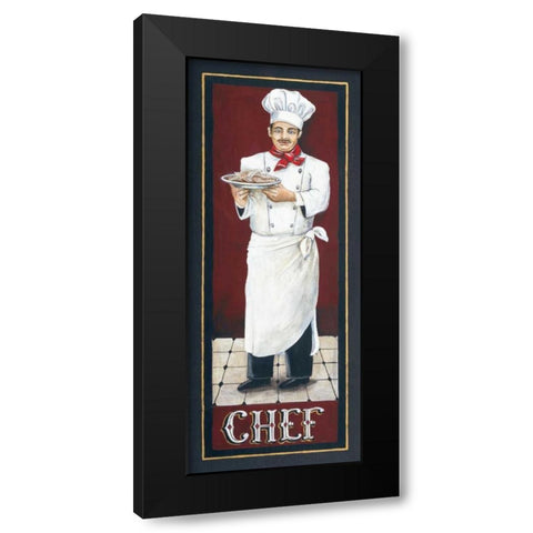 Chef Black Modern Wood Framed Art Print with Double Matting by Gorham, Gregory