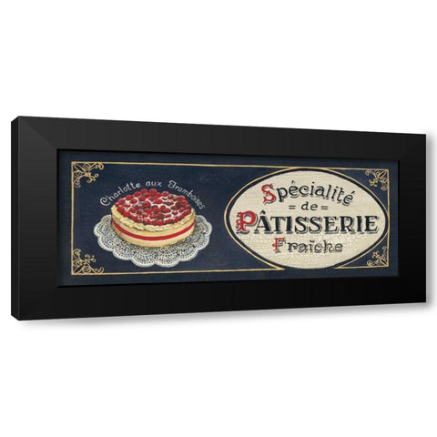 Patisserie Black Modern Wood Framed Art Print with Double Matting by Gorham, Gregory