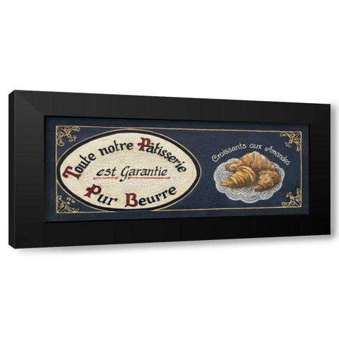 Croissants Black Modern Wood Framed Art Print with Double Matting by Gorham, Gregory