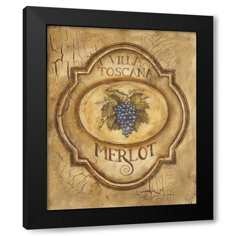 Merlot Black Modern Wood Framed Art Print with Double Matting by Gorham, Gregory