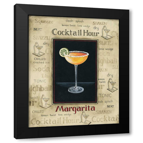 Margarita Black Modern Wood Framed Art Print with Double Matting by Gorham, Gregory
