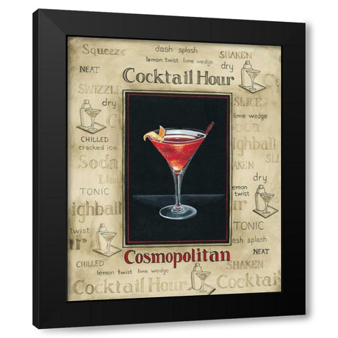 Cosmopolitan Black Modern Wood Framed Art Print with Double Matting by Gorham, Gregory