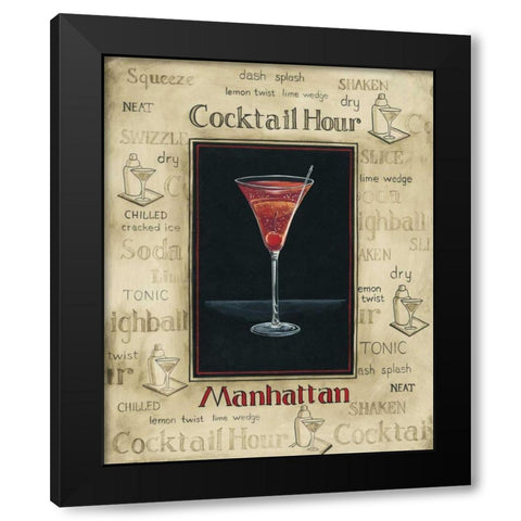 Manhattan Black Modern Wood Framed Art Print with Double Matting by Gorham, Gregory