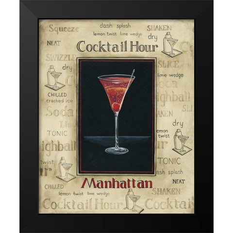 Manhattan Black Modern Wood Framed Art Print by Gorham, Gregory