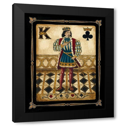 Harlequin King Black Modern Wood Framed Art Print with Double Matting by Gorham, Gregory