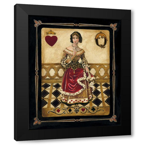 Harlequin Queen Black Modern Wood Framed Art Print with Double Matting by Gorham, Gregory