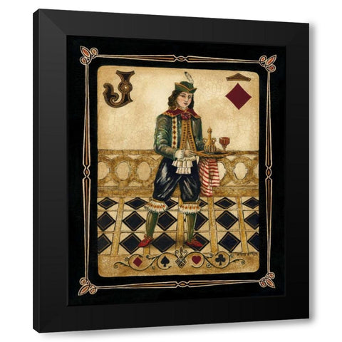 Harlequin Jack Black Modern Wood Framed Art Print with Double Matting by Gorham, Gregory