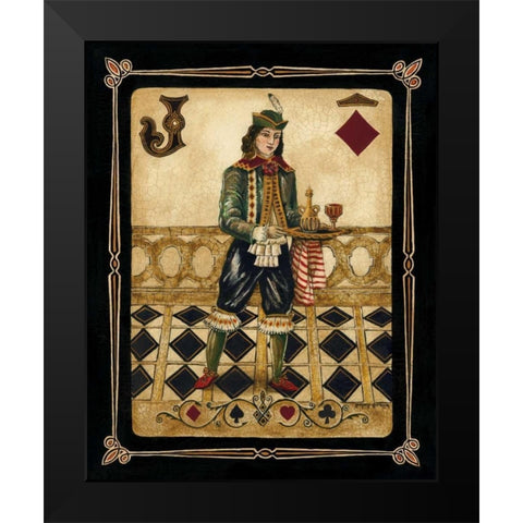 Harlequin Jack Black Modern Wood Framed Art Print by Gorham, Gregory
