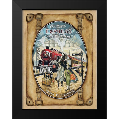 Orient King Black Modern Wood Framed Art Print by Gorham, Gregory