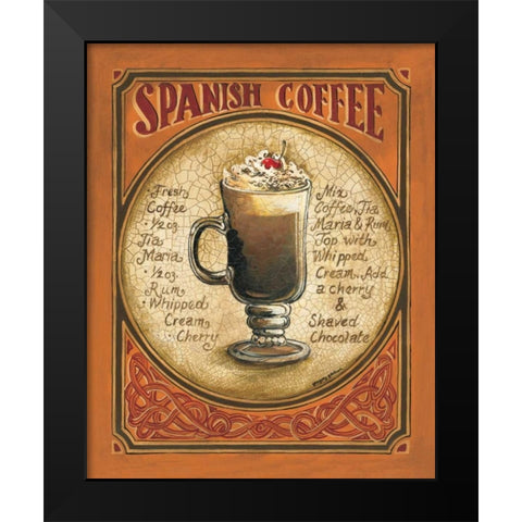 Spanish Coffee Black Modern Wood Framed Art Print by Gorham, Gregory