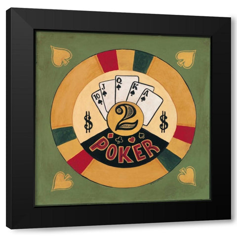 Poker - $2 Black Modern Wood Framed Art Print with Double Matting by Gorham, Gregory