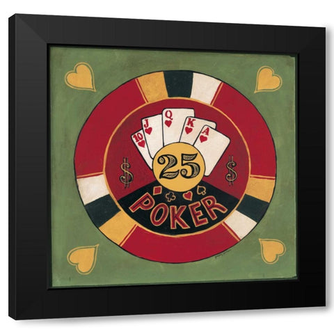 Poker - $25 Black Modern Wood Framed Art Print with Double Matting by Gorham, Gregory