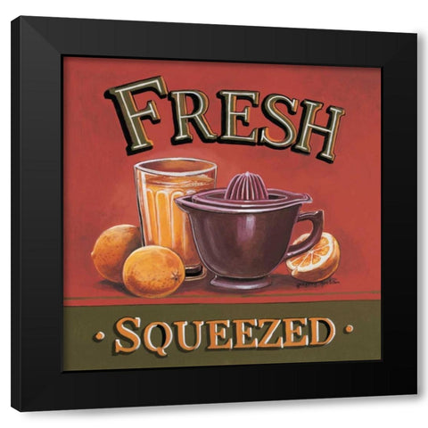 Fresh Squeezed Black Modern Wood Framed Art Print by Gorham, Gregory