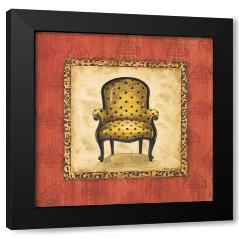 Parlor Chair I Black Modern Wood Framed Art Print with Double Matting by Gorham, Gregory