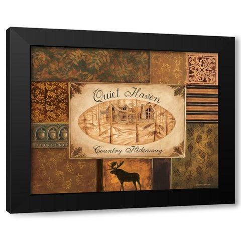 Quiet Haven Black Modern Wood Framed Art Print with Double Matting by Gorham, Gregory