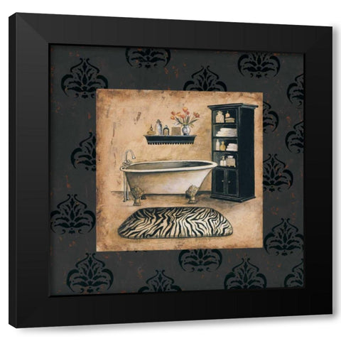 Bath Time II Black Modern Wood Framed Art Print with Double Matting by Gorham, Gregory