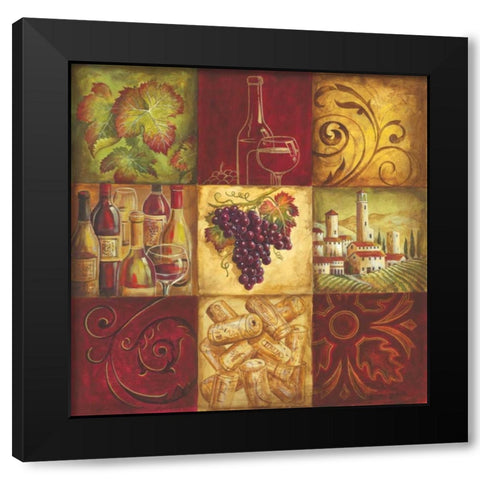 Tuscan Wine II Black Modern Wood Framed Art Print with Double Matting by Gorham, Gregory