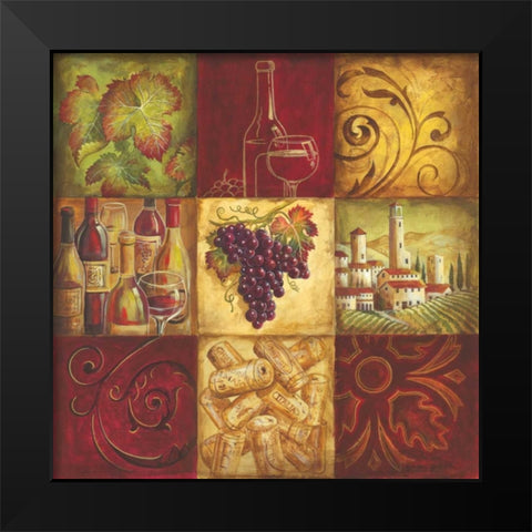 Tuscan Wine II Black Modern Wood Framed Art Print by Gorham, Gregory